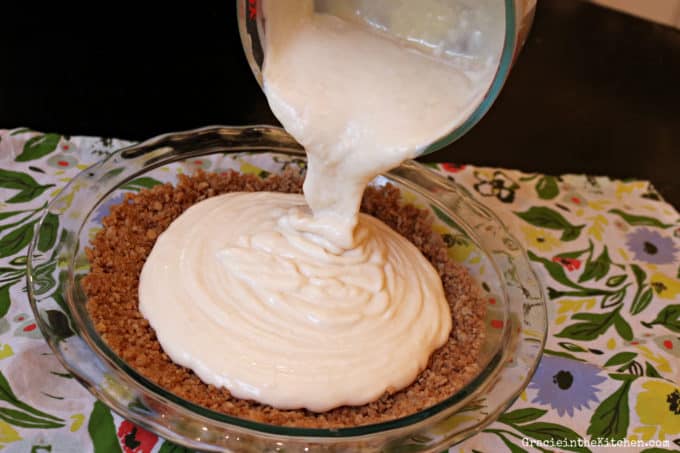 This Easy Lemon Pie recipe is so creamy and delicious!